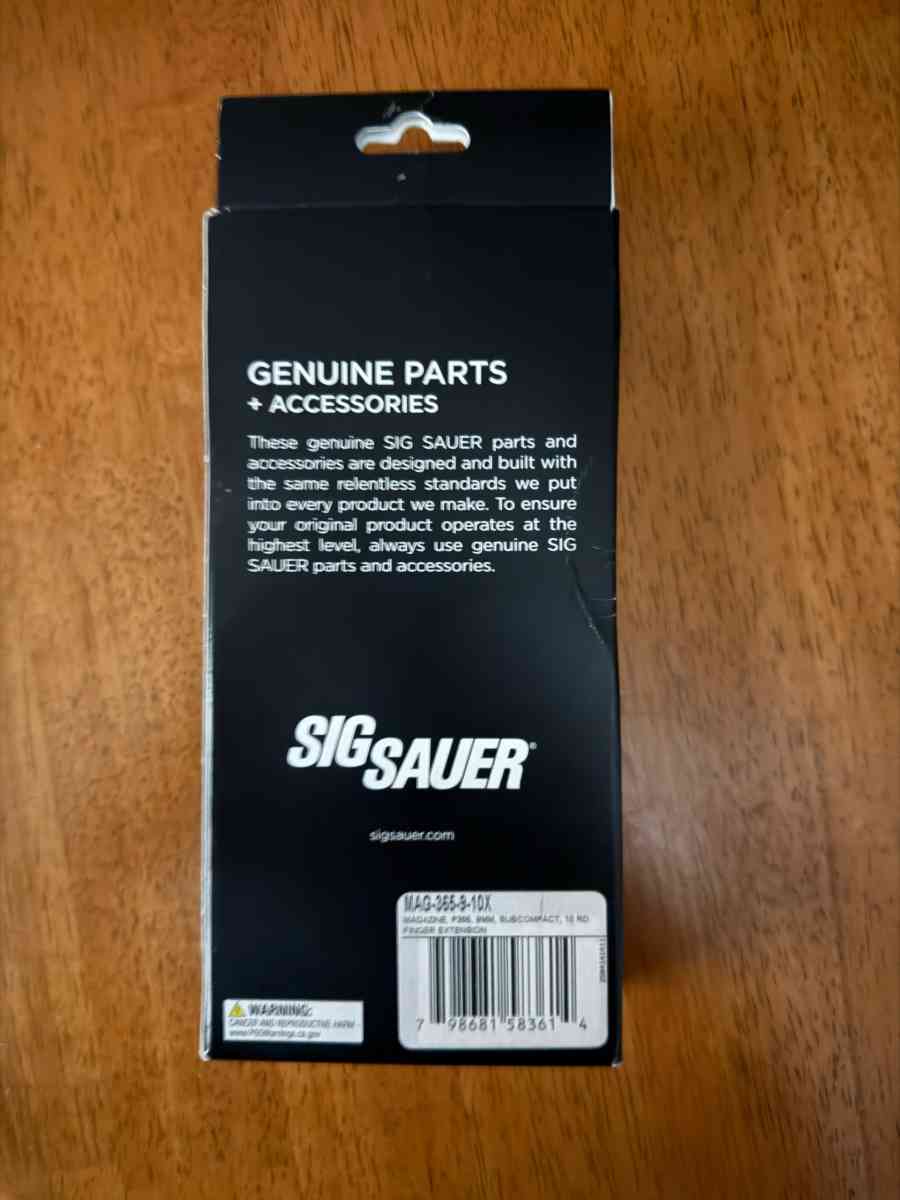 sig P365 magazine for Xl 10rd