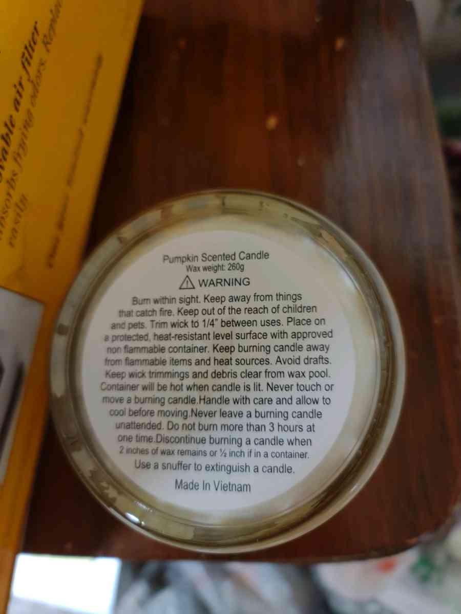 Thankful Pumpkin Scented candle - Gary, Indiana - FleaMarketBay