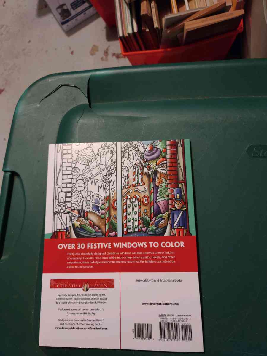 Vintage Christmas Windows Coloring book - Gary, Indiana - FleaMarketBay