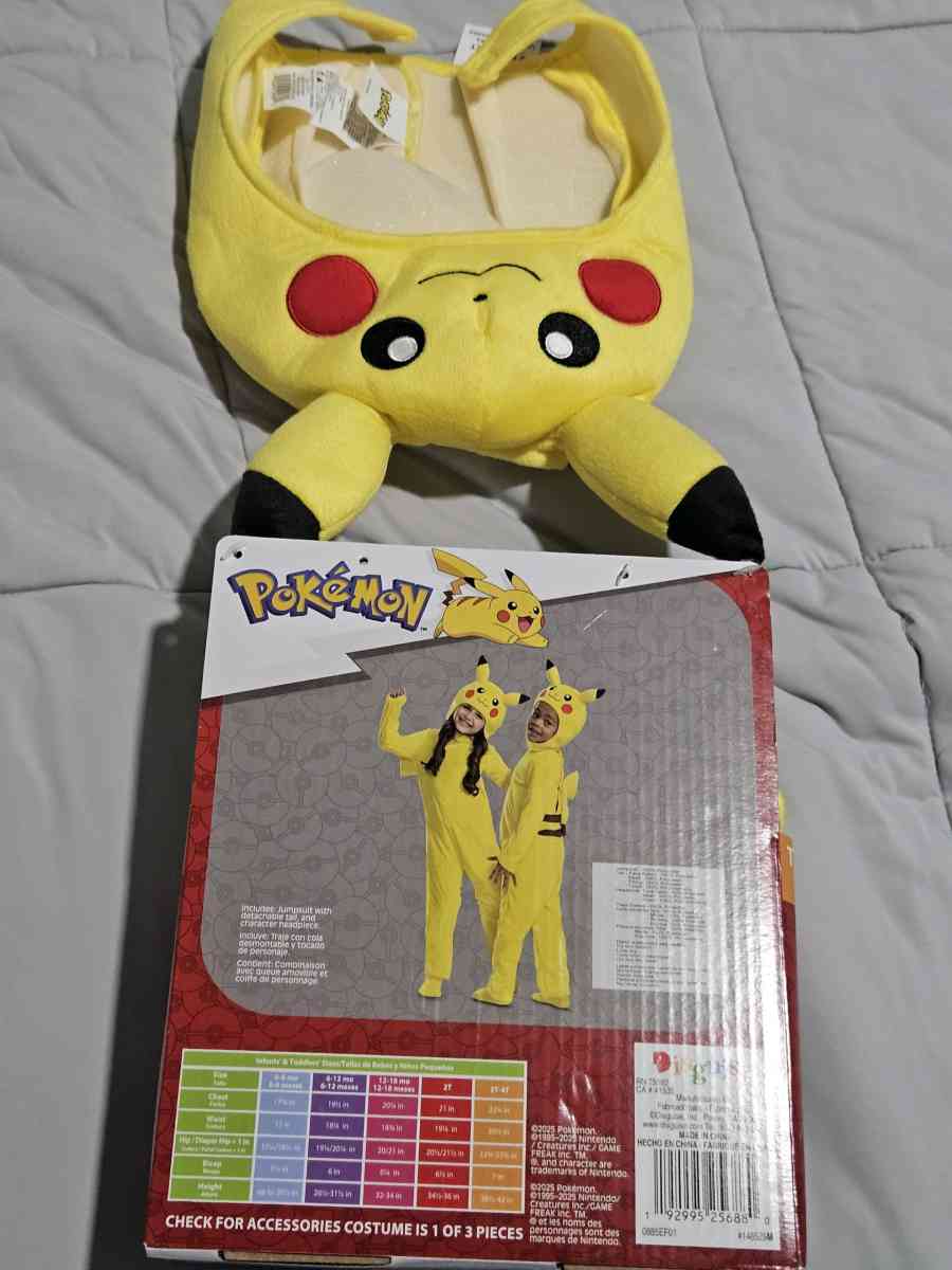 super mario Pokmon Pikachu Costumes - Ontario, California - FleaMarketBay
