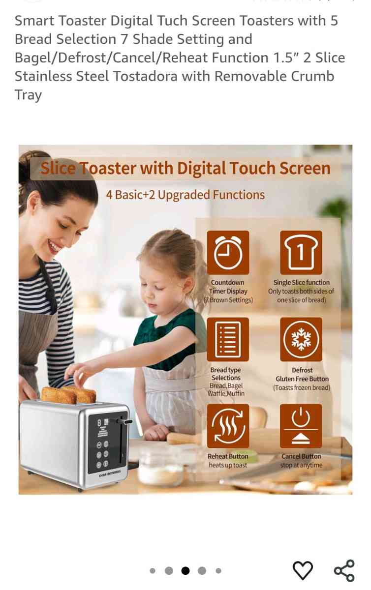 Smart Digital Touchscreen Toaster  New - Hampton, Virginia - FleaMarketBay
