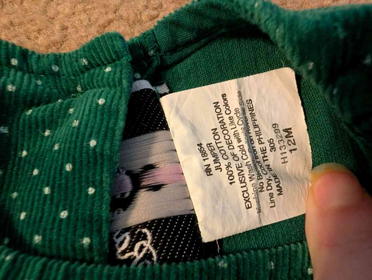 Girl Christmas dress with ginger bread girls