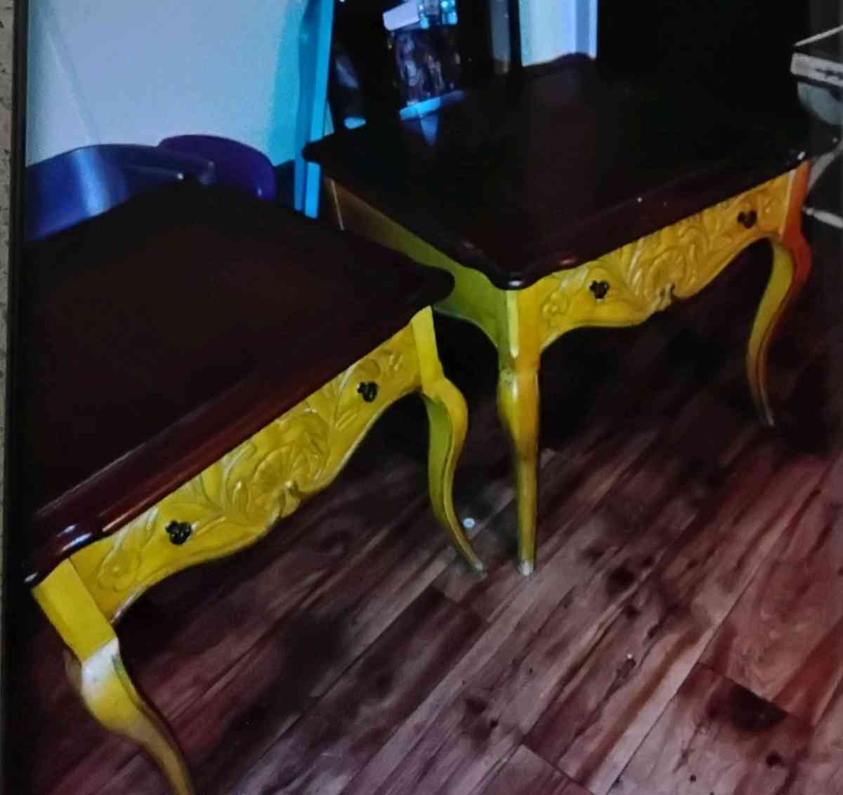 French heckman side tables