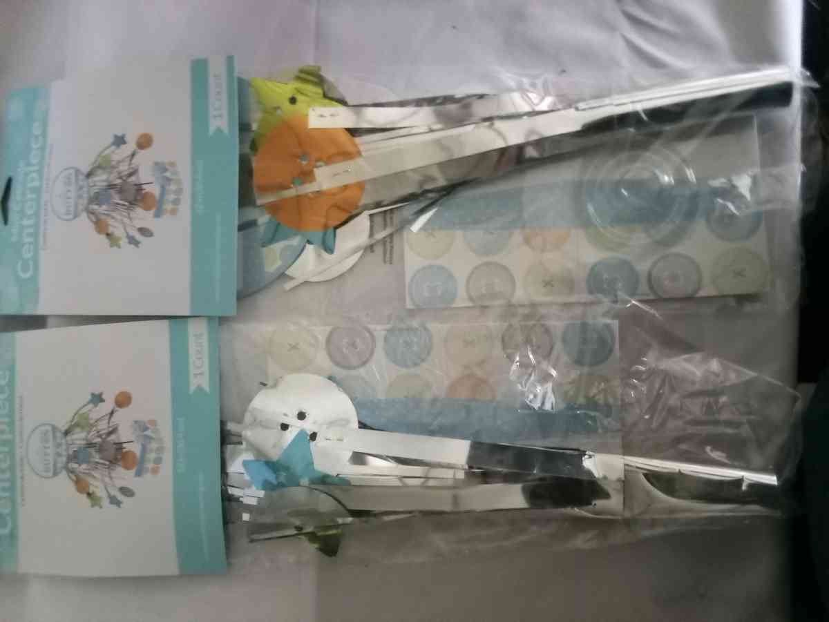 5x boy birthday table top center peaces