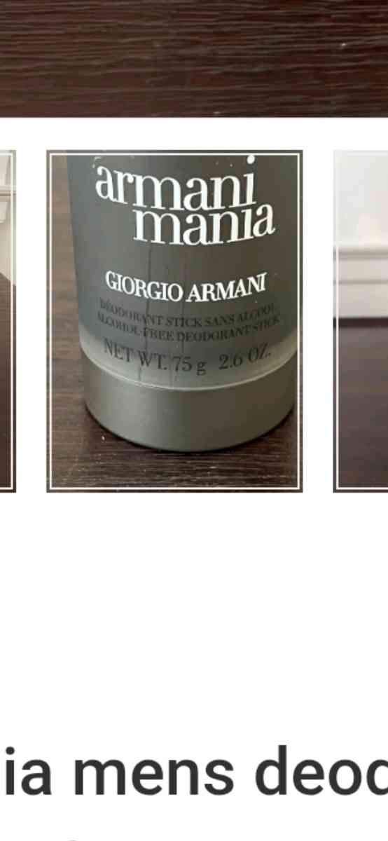 EXTREMELY RARE DISCONTINUED ARMANI MANIA DEODORANT STICK