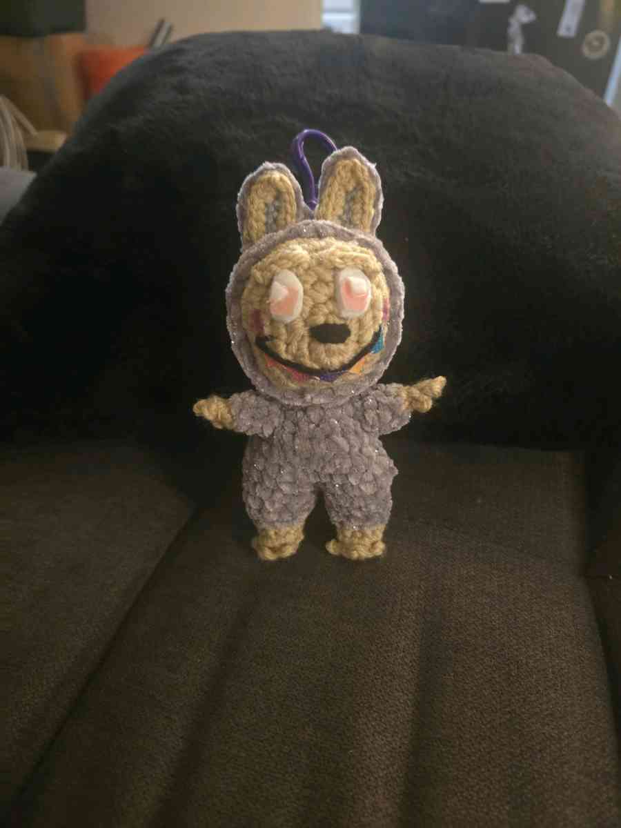 Crochet Mystery Stuffed Labubu Keychain - Laurel, Maryland - FleaMarketBay