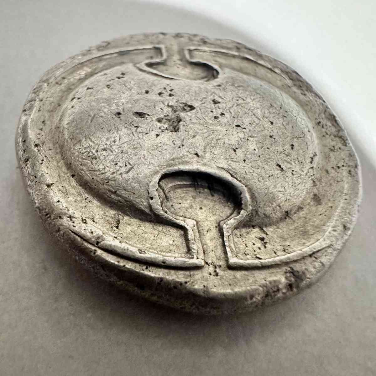 Ancient Greek Silver Shield Teradrachm Coin
