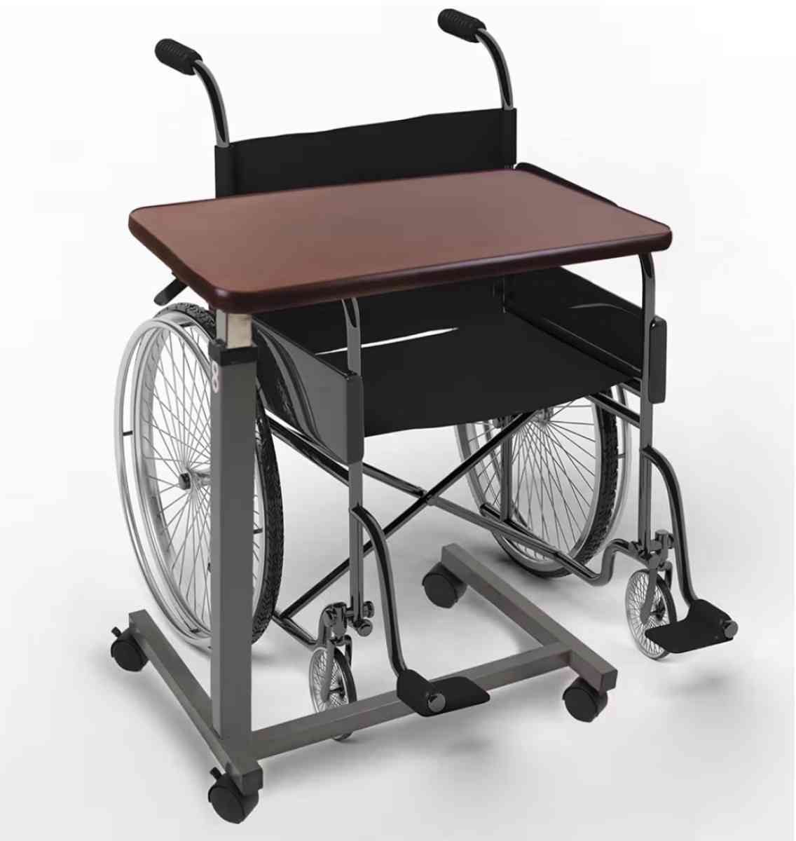 Vaunn Medical Adjustable Overbed Bedside Table With Wheels H - Garden Grove, California - FleaMarketBay
