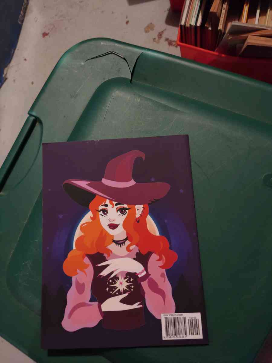 Halloween Girls witch coloring book for adults - Gary, Indiana - FleaMarketBay