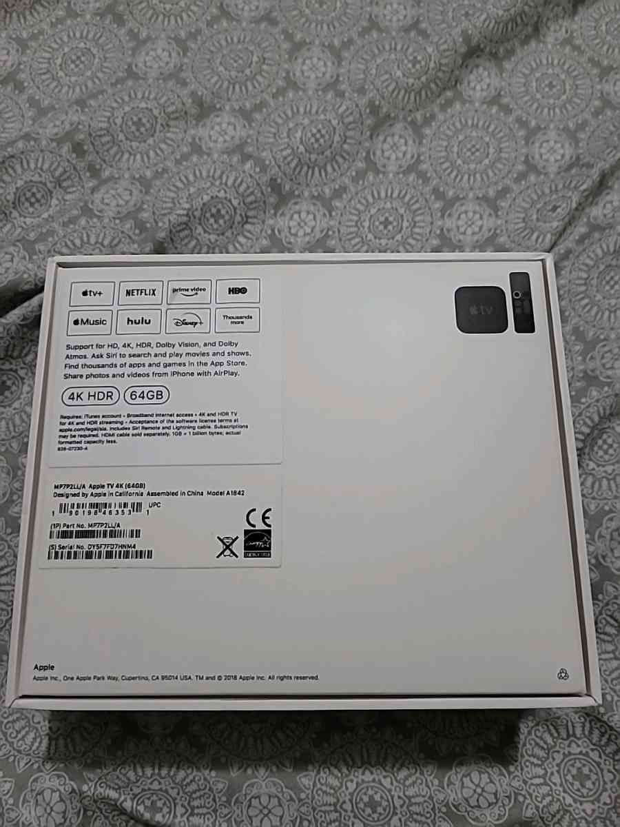 Apple TV 4k  64 gb - Charlotte, North Carolina - FleaMarketBay