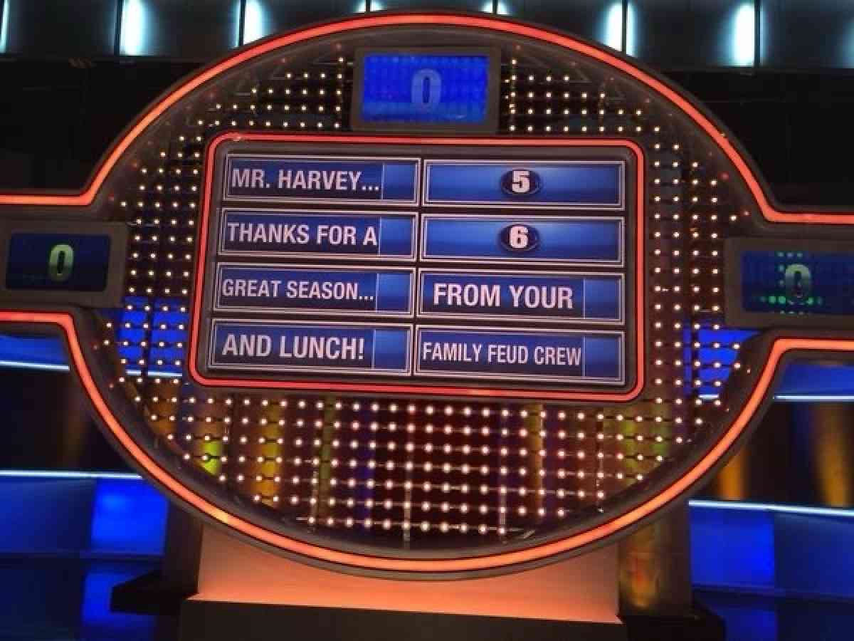 Custom Family feud with the Brand new board and the stage