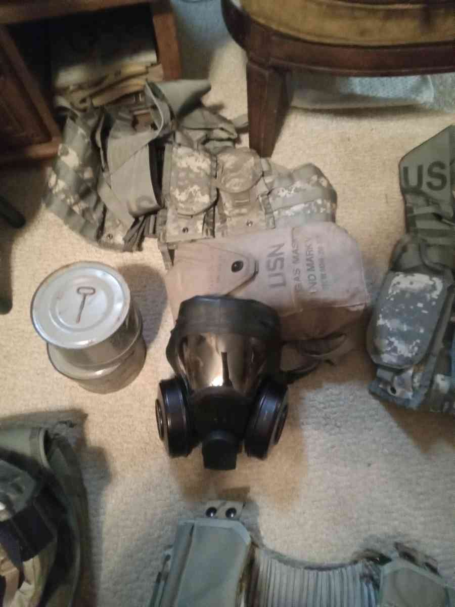 Huge Lot New Military Items  Ballistic helmet vest gas mask - Limestone, Tennessee - FleaMarketBay