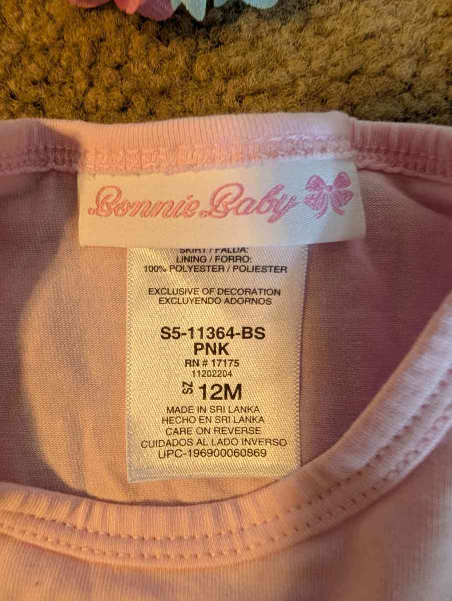 Baby 1st birthday dress with headband