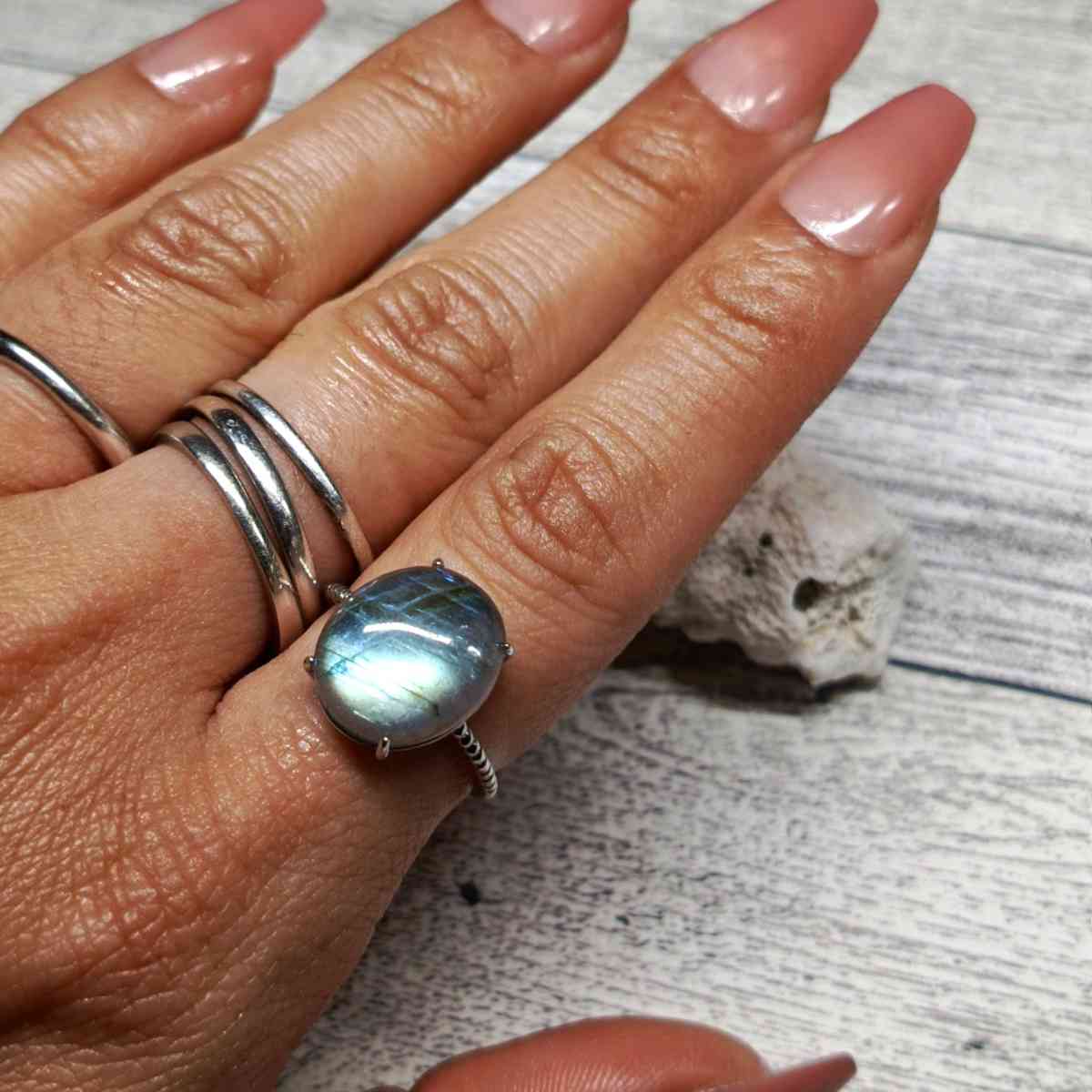 Labradorite Sterling Silver 925 Ring jewelry