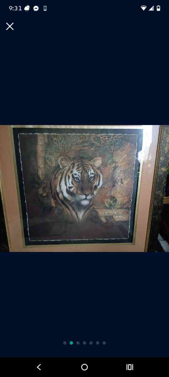 Tiger and leopard painting