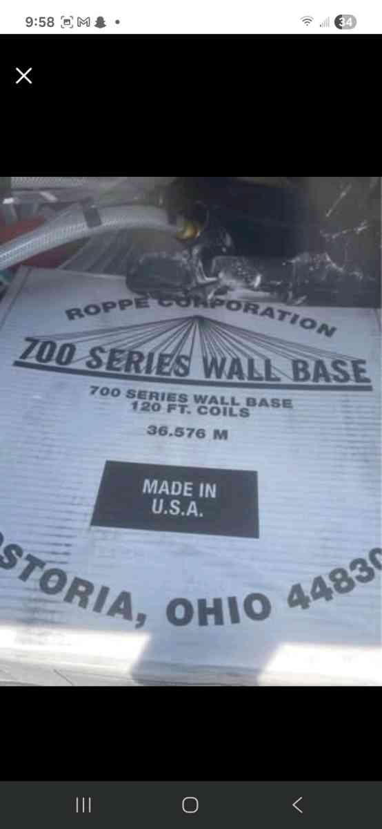 rubber baseboard and adhesive glue