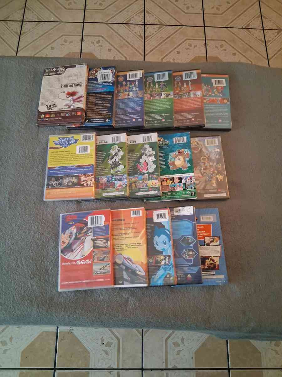 Lot Of 16 Anime English Dub DVDs - North Hollywood, California - FleaMarketBay