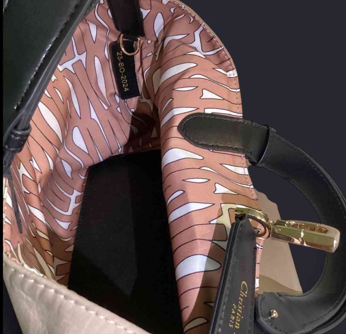 MISS DIOR Medium Canvas CD Toujours Style Totebag Used ONCE