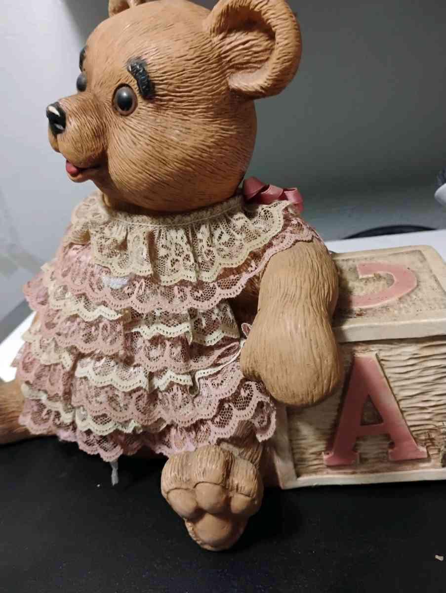 Vintage 1989 HOMCO resin bear