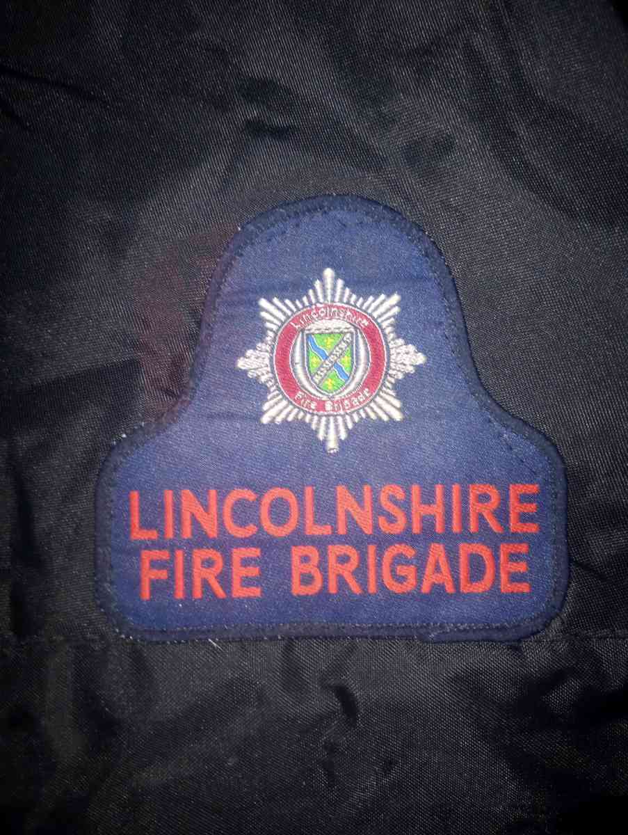 Vintage Hooded  Londonshire Fire Brigade Service  Jacket