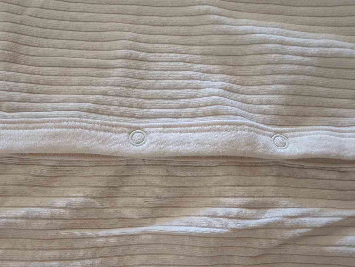 White sleepsuit without feet