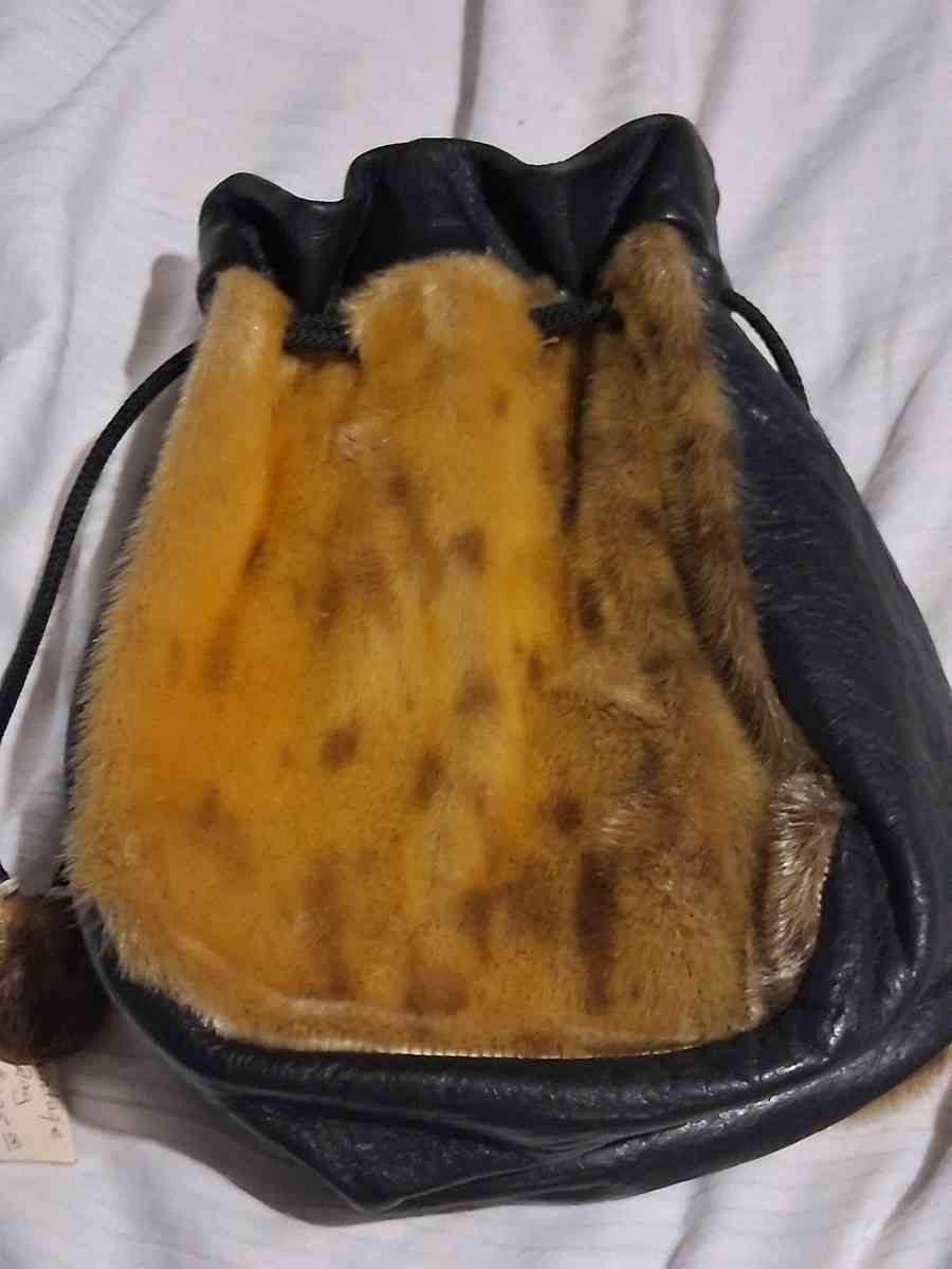 vintage seal skin bag