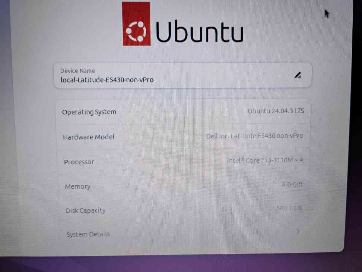 For Sale Dell Latitude E5430 refurbished running Ubuntu