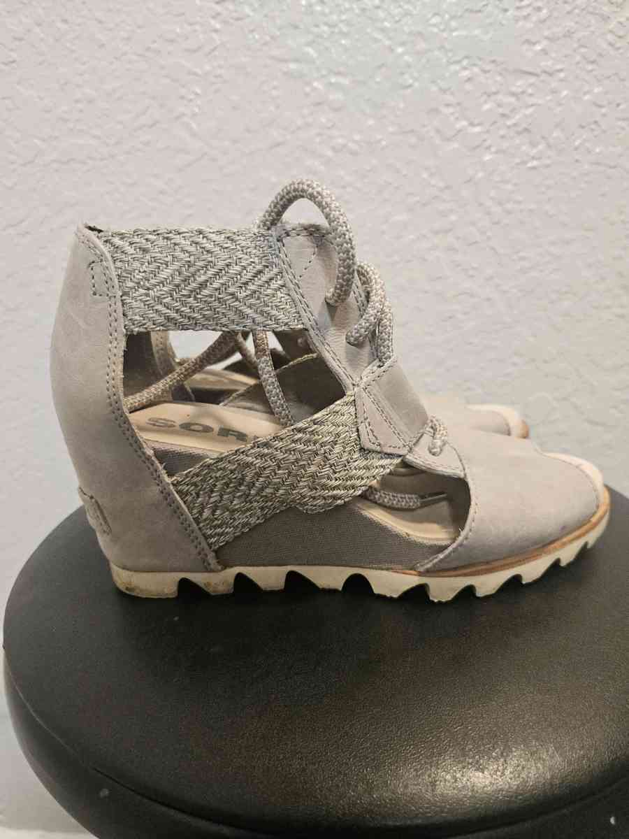 Sorel Joanie Lace Ankle Wedge Sandles