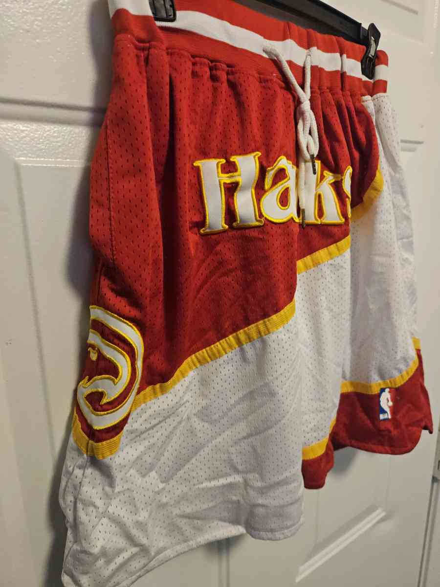 Atlanta Hawks Just Don 198687 NBA Shorts