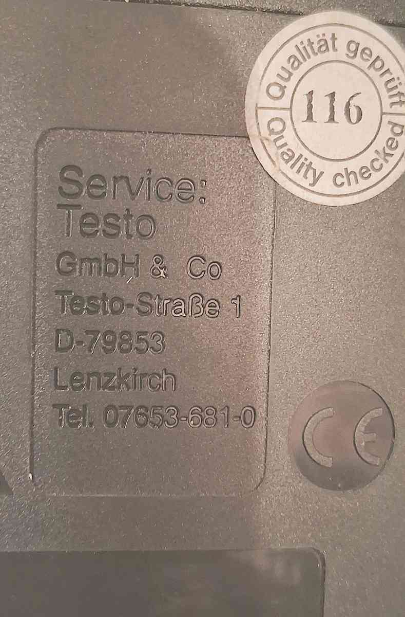 Testo 3253 Carbon Monoxide Analyzer D79853