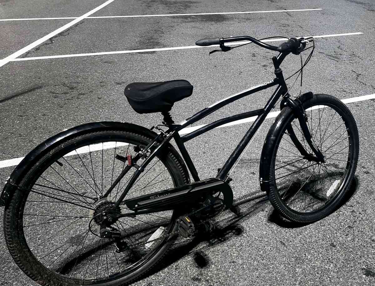 Black Schwinn cruiser bicycle  with carrier - York, Pennsylvania - FleaMarketBay
