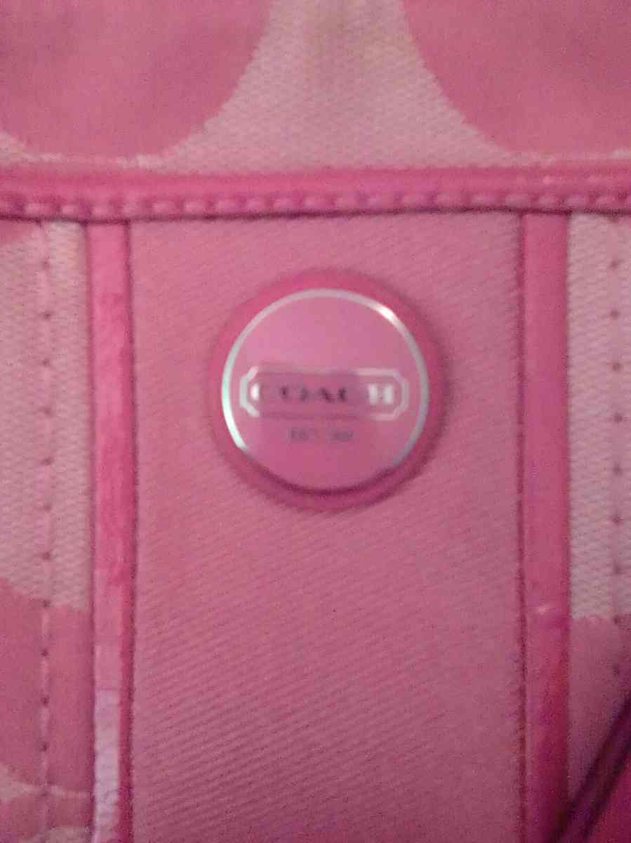 coach pink bag