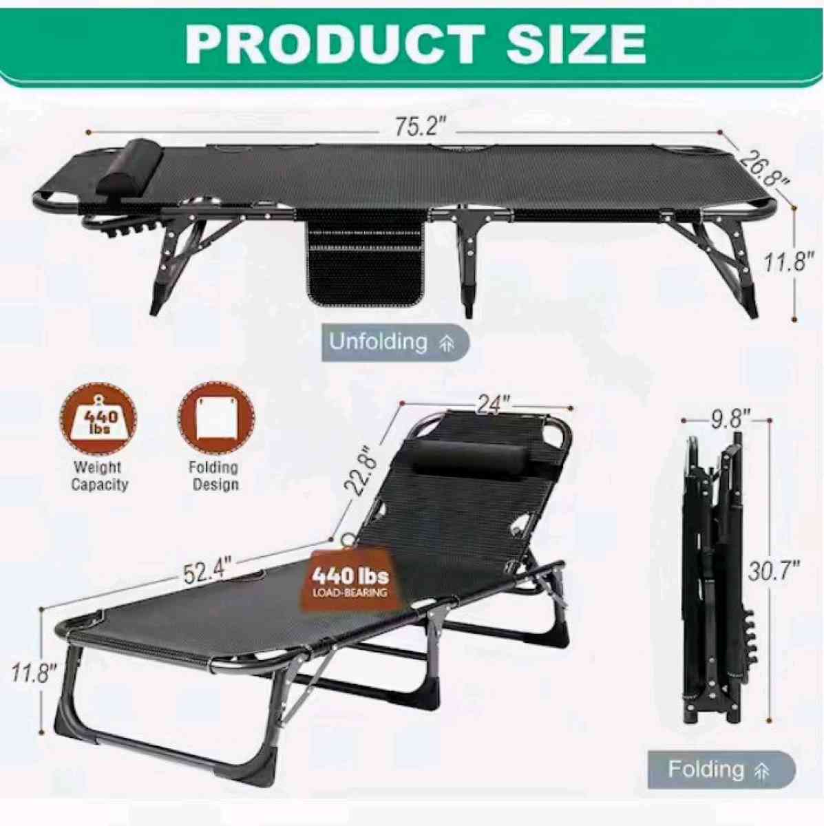 Camping Cot Bed - Bakersfield, California - FleaMarketBay