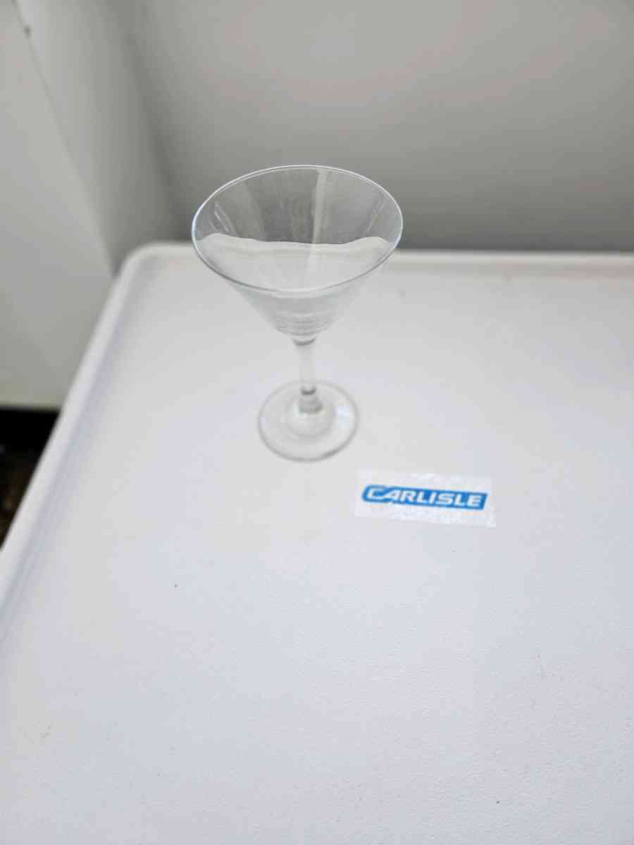 Several stem glasses made of glass