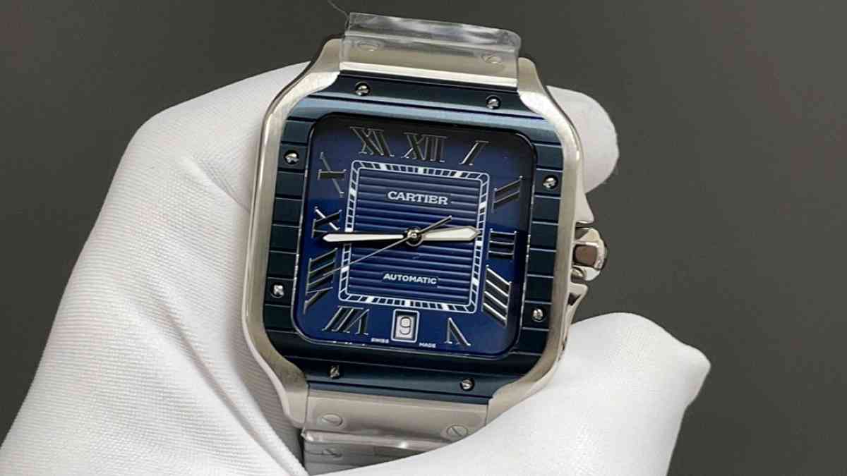 luxury automatic square dial blue
