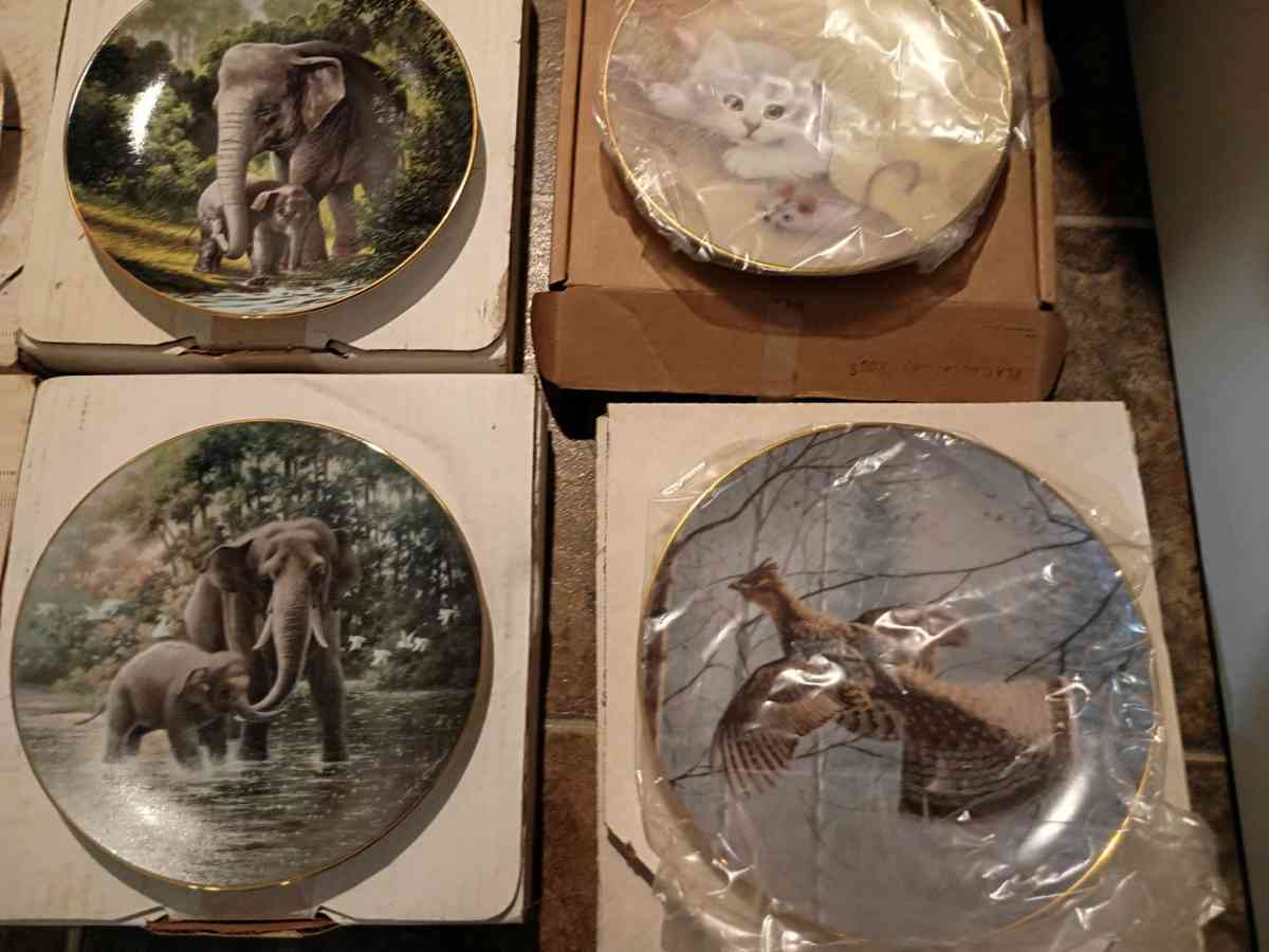 Franklin Mint and Bradford Exchange plates