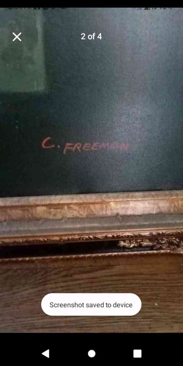 oil painting signed by c Freeman himself - San Diego, California - FleaMarketBay