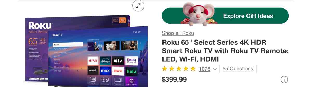 Smart Roku TV 65