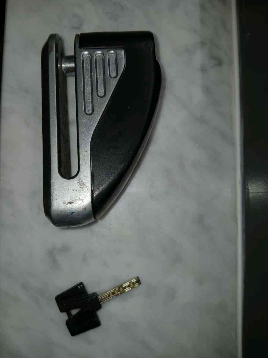 Antitheft padlock for disk brake with key lock for bicycle b