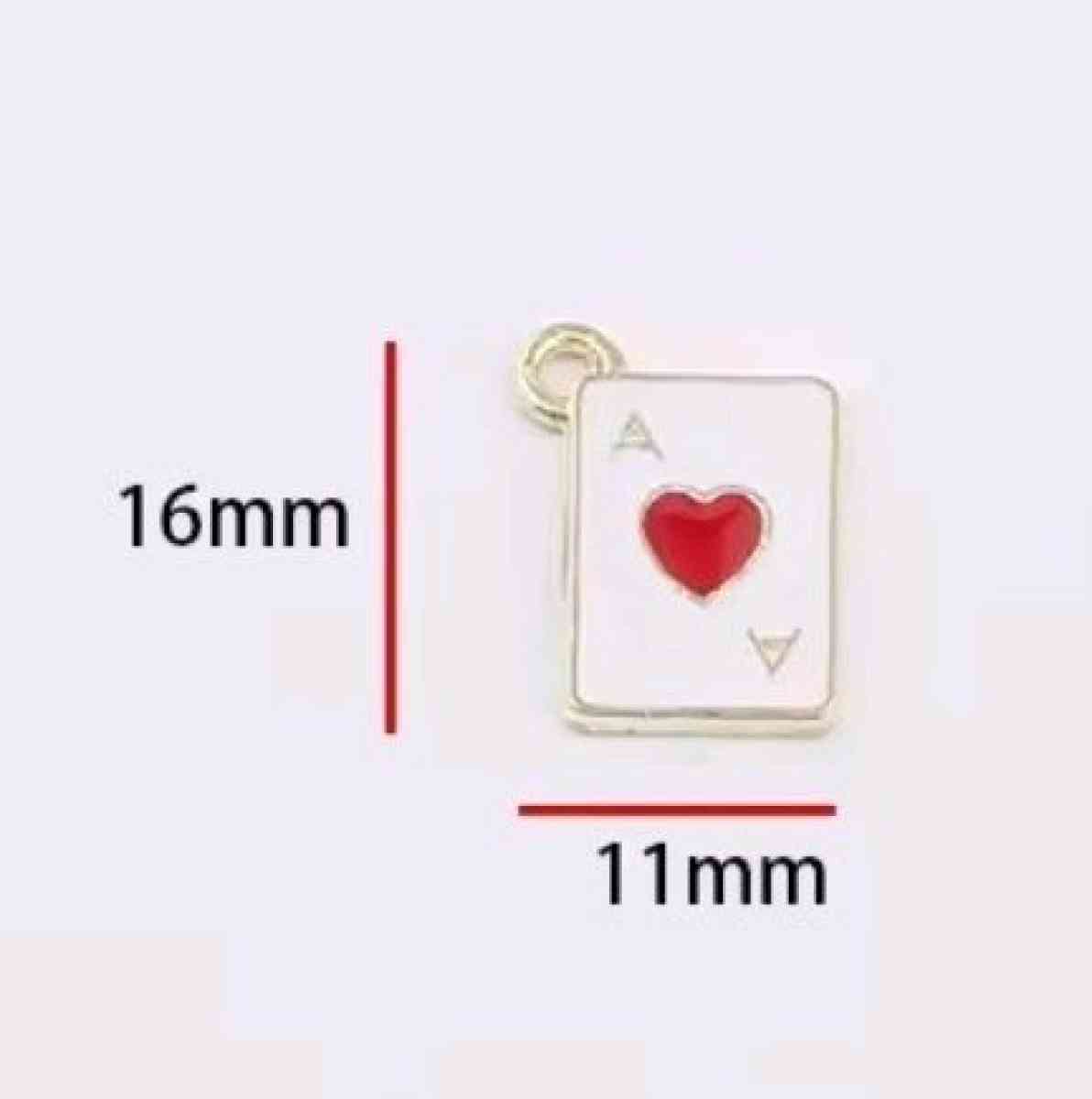 Red Casino Luck Charm Stud Earrings