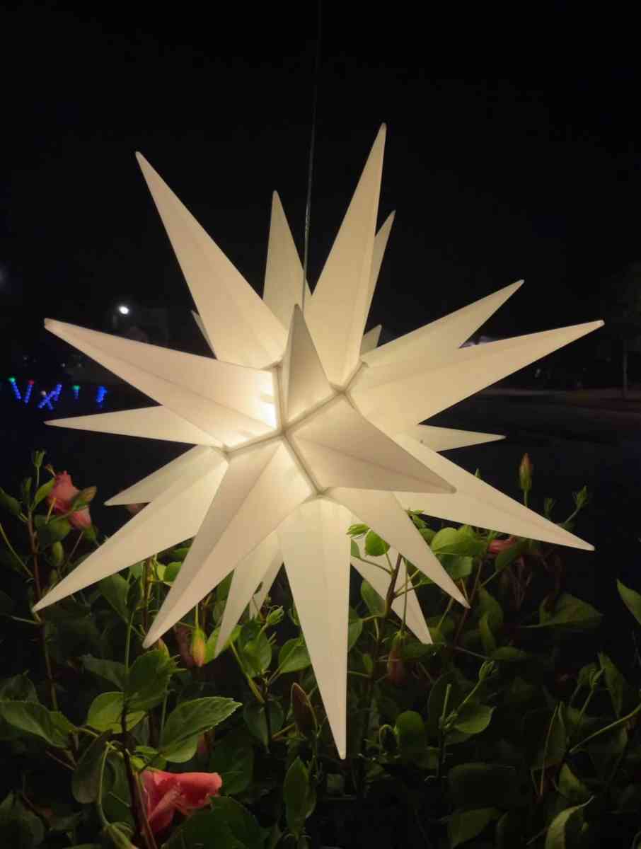 22Moravian Star Light  Durable PVC  Christmas decorations