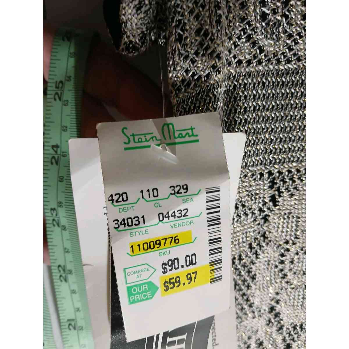 Jessica Howard metallic gold  lace overlay black  mid si