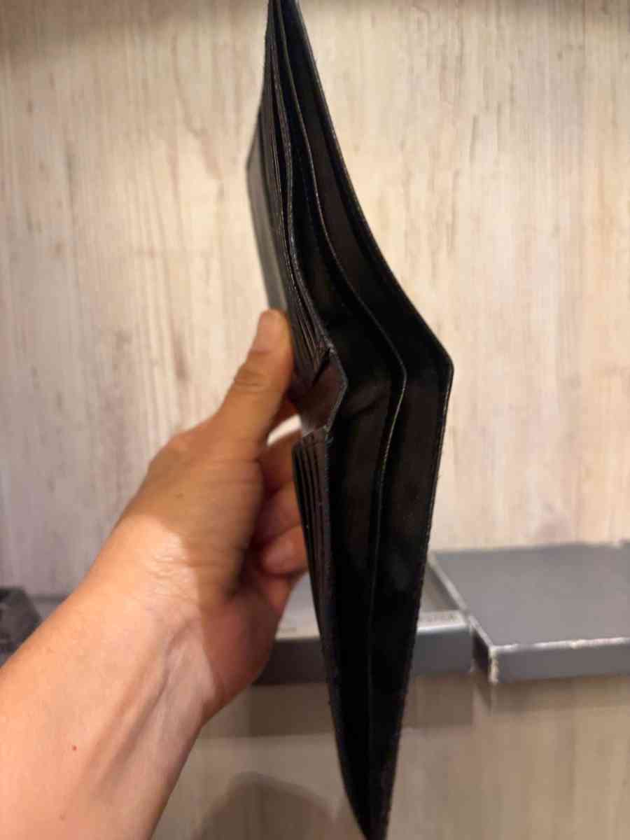 Vintage Christian Dior black bifold wallet