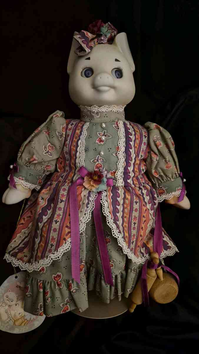 Vintage Dolly Dingle Pig Doll By Bette Ball Goebel - Riverside, California - FleaMarketBay