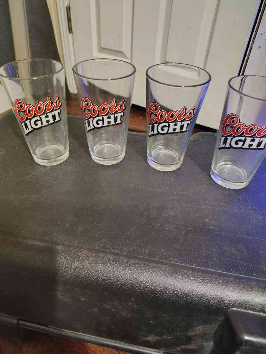 Set of 4 Coors Light Glasses