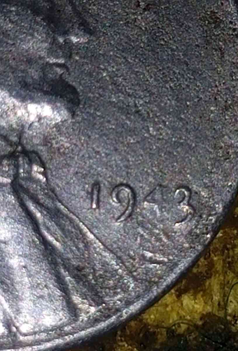 1943 Steel Penny S mint ERROR COIN GHOST 4 ON DATE MINT MARK - Dallas, Texas - FleaMarketBay