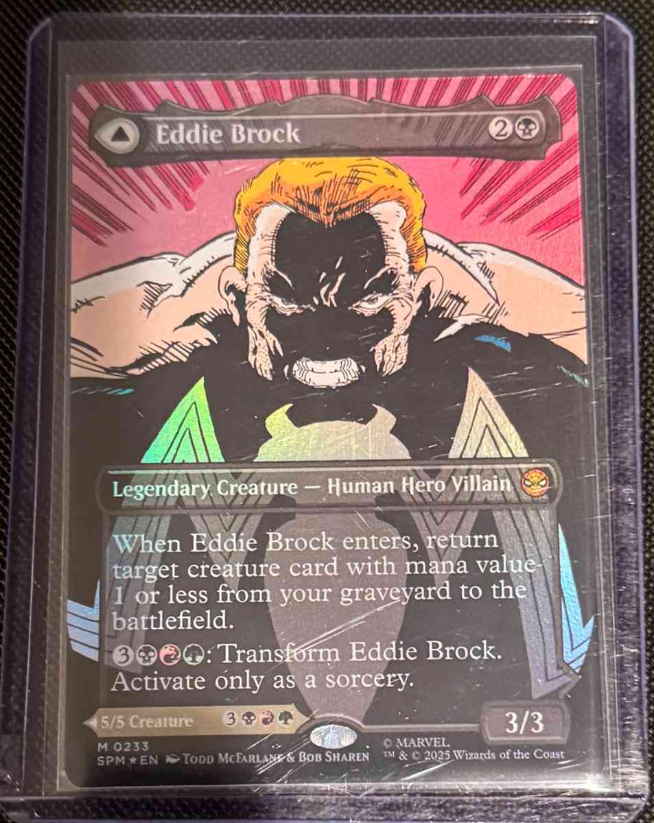Eddie Brock  Venom Lethal Protector Foil DoubleFaced - Waynesville, Missouri - FleaMarketBay