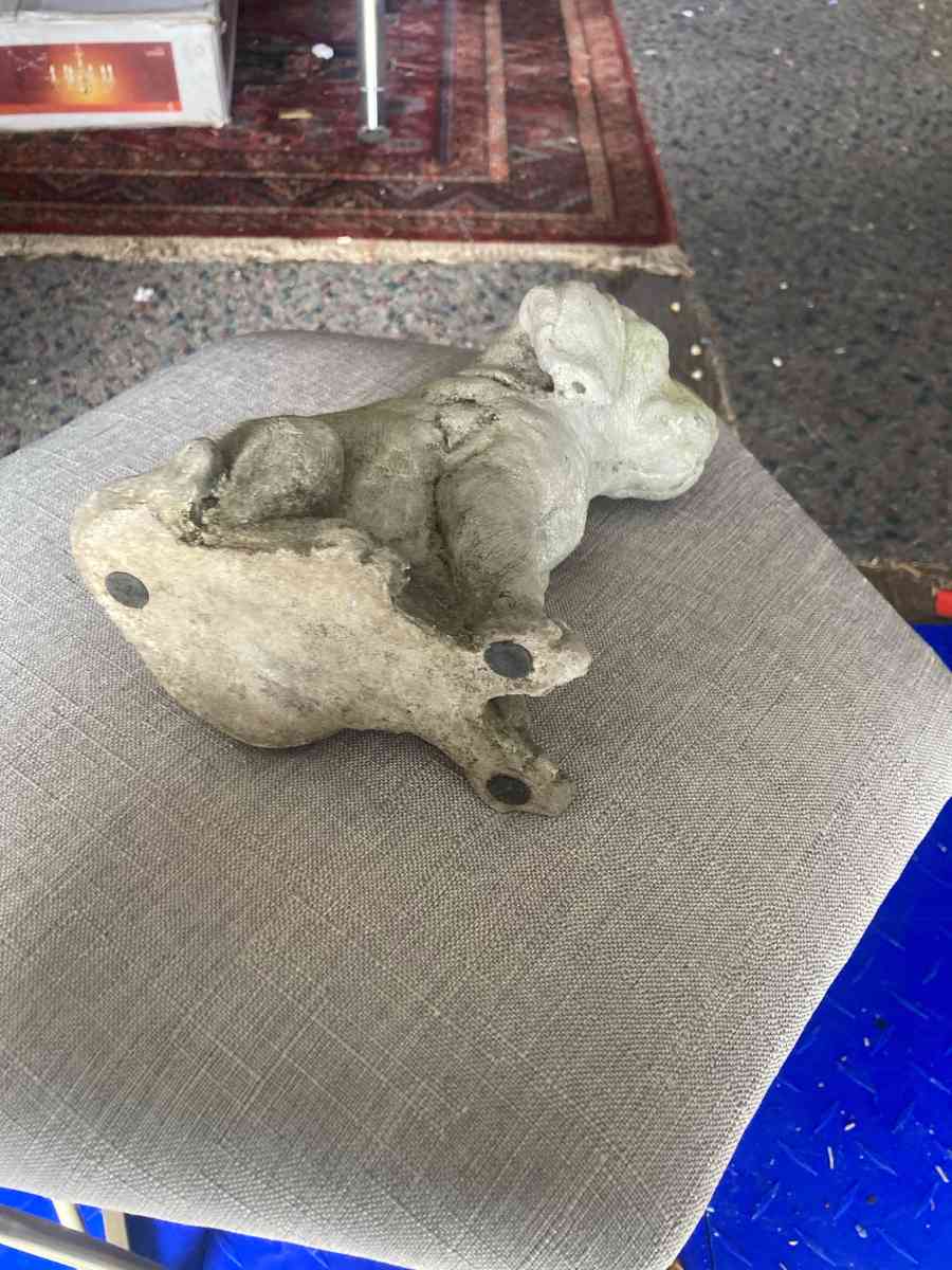 Concrete Dog Statue