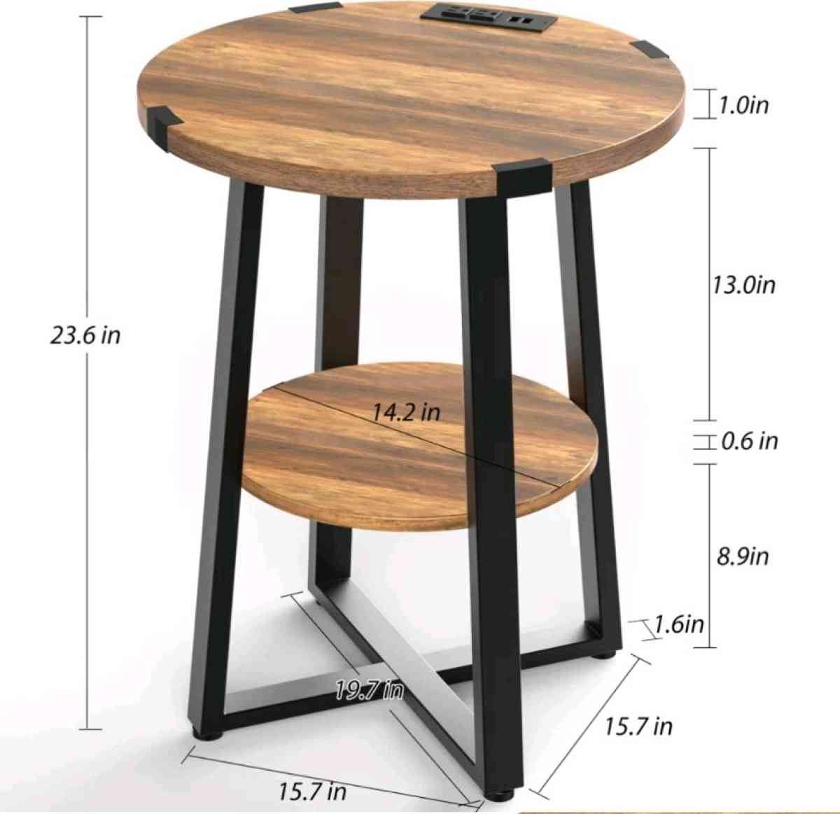 Tall End Wooden Table
