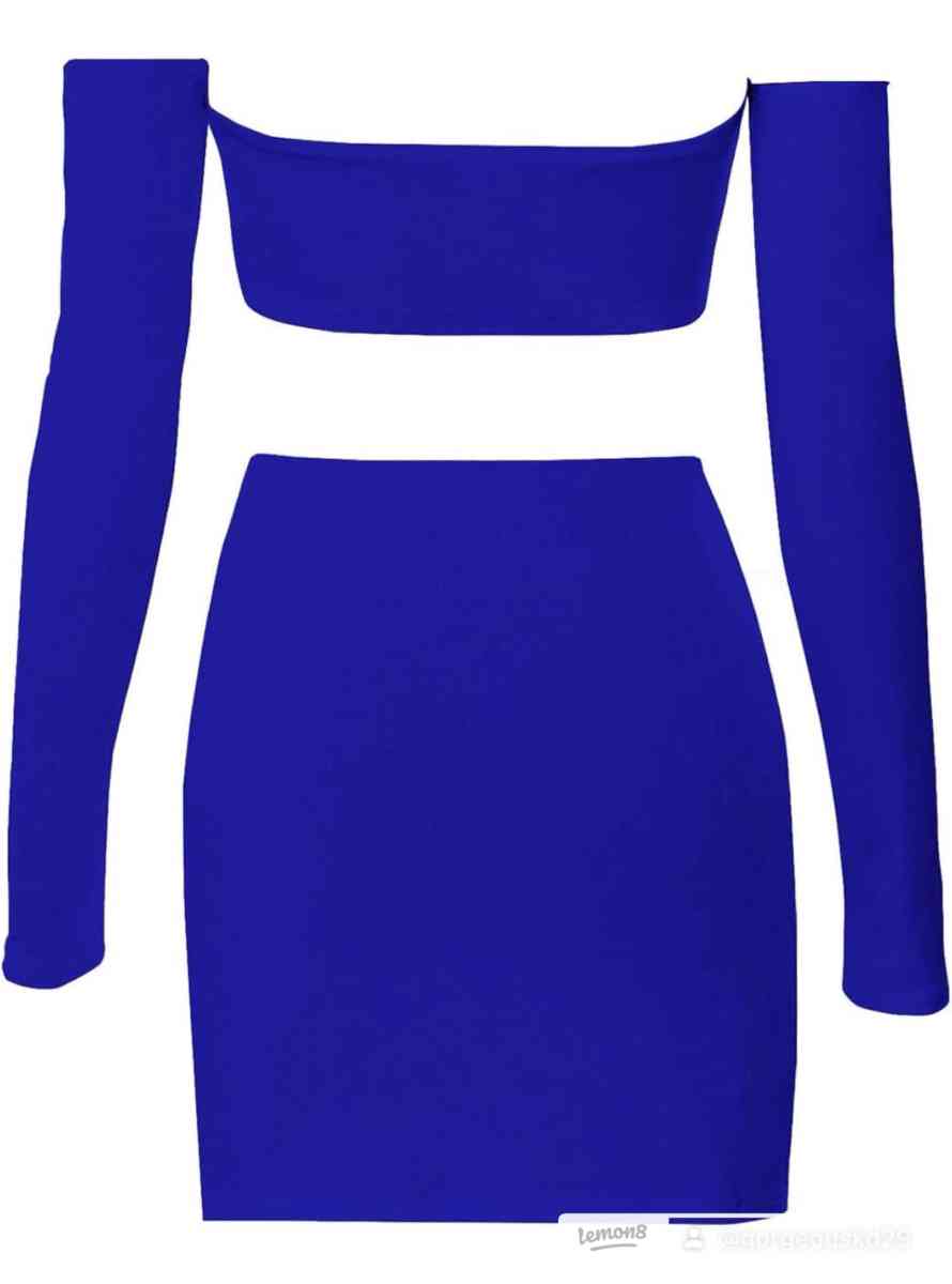blue 2 piece skirt outfit - Baltimore, Maryland - FleaMarketBay